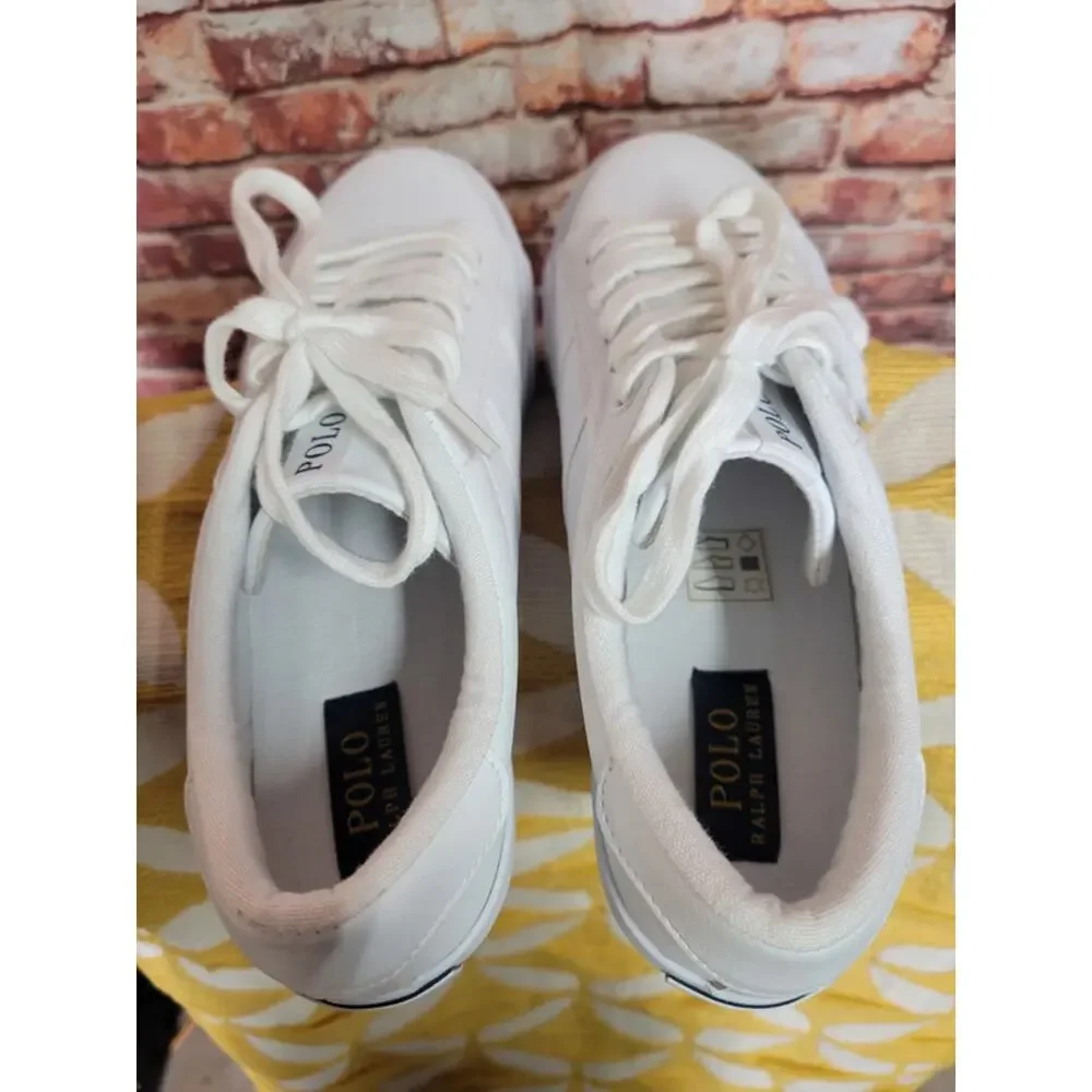 Polo Ralph Lauren Geoff II Junior Sneakers Size 5.5 White